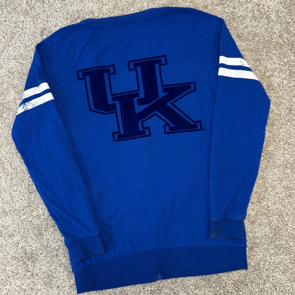 PINK Victoria Secret Kentucky Wildcats‎ UK Cardigan Women Size Medium Velour UK